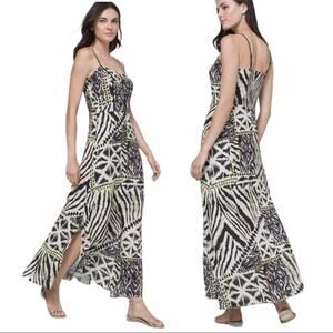 White House Black Market Mixed Print Maxi Dress